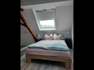 Postel nebo postele na pokoji v ubytování NEU! Ferienwohnung Lucie