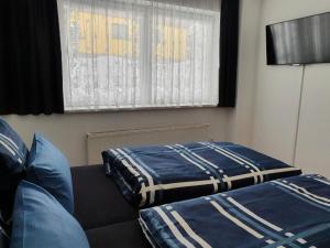 Ένα ή περισσότερα κρεβάτια σε δωμάτιο στο NEU Elizahaus-Ringbergblick Suhl