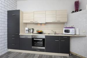 Kuchyň nebo kuchyňský kout v ubytování NEU! Ferienhaus Nordseewind