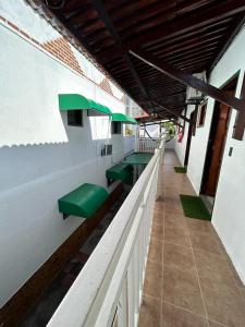 Balcon ou terrasse dans l'établissement Pousada Jardim Magico