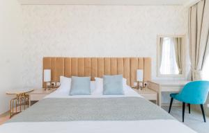 Postel nebo postele na pokoji v ubytování Studio with private beach access at Palm Jumeirah