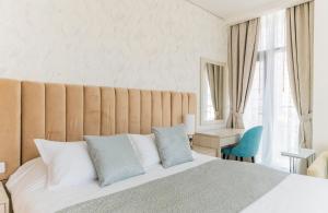 Postel nebo postele na pokoji v ubytování Studio with private beach access at Palm Jumeirah