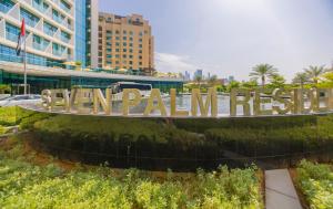 Zahrada ubytování Studio with private beach access at Palm Jumeirah