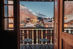 山景或在山林小屋看到的山景