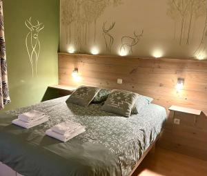 Voodi või voodid majutusasutuse Taos B&B toas