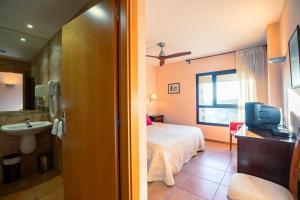 Koupelna v ubytování Hotel Era Conte