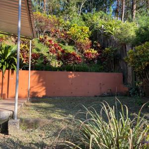 Jardín al aire libre en Casa de la Luna, Juayúa.