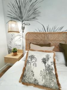 Ένα ή περισσότερα κρεβάτια σε δωμάτιο στο Apartamento junto a Ayuntamiento y Playa