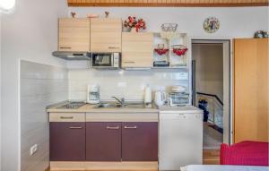 Kuchyň nebo kuchyňský kout v ubytování Amazing Apartment In Crikvenica