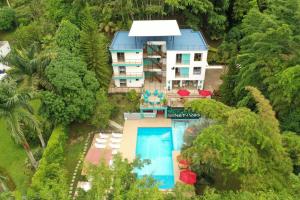 an aerial view of a resort with a swimming pool at HOTEL NATIVOS in La Vega
