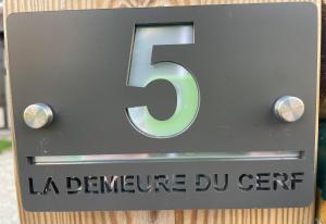 Certyfikat, podpis lub inny dokument wystawiony w obiekcie LA DEMEURE DU CERF - gîte de charme privatif en Sologne 6P avec Jacuzzi et piscine chauffée - Lamotte Beuvron Zoo de Beauval Center parcs