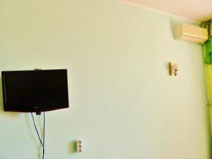 TV at/o entertainment center sa Guest House Elling Solnechniy