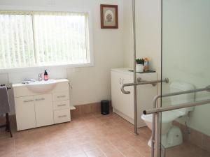 比奇沃斯Stanley Hideaway的带水槽、马桶和窗户的浴室 更多9张照片