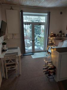 Kuchyň nebo kuchyňský kout v ubytování Apartmán Aromasalon