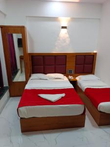Postel nebo postele na pokoji v ubytování Hotel airport annex