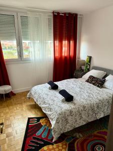 Fotografia z galérie ubytovania Bergson Top - Appart 80m2, 2 grandes chambres, entièrement rénovée et équipée, lumineux, WIFI, balcon, calme, vue imprenable v destinácii Saint-Étienne
