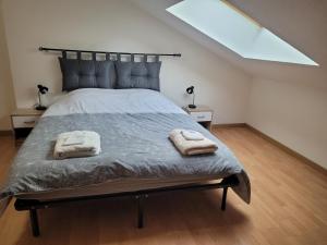 Postel nebo postele na pokoji v ubytování Appartement T3 60m2 calme