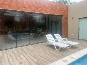 Bazén v ubytování Quinta El Escondido nebo v jeho okolí
