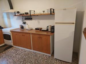 Kuchyň nebo kuchyňský kout v ubytování MG elounda apt