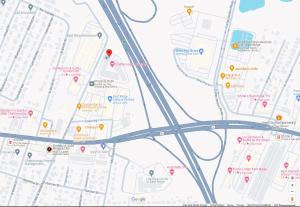 a map of a city with streets and buildings at Budgetel Chattanooga in Chattanooga