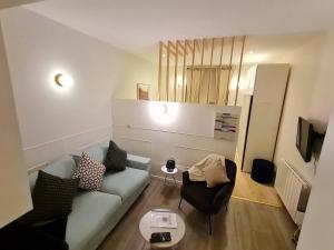 Posezení v ubytování Studio chaleureux & moderne, région bruxelloise