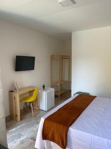 Postel nebo postele na pokoji v ubytování Villa Aconchego Guarajuba