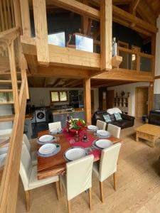 Posezení v ubytování Chalet le Lotus Blanc