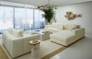 Ruang duduk di Ramlah Resort Sealine Beach