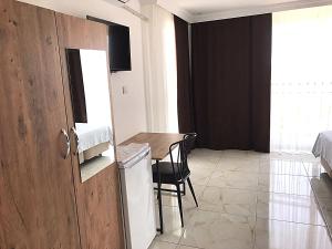 Η κουζίνα ή μικρή κουζίνα στο Ayvaz Otel