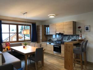 Kuchyň nebo kuchyňský kout v ubytování Appartement Schwab Ski in & Out