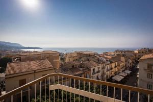 a view of a city from a balcony at Luxury Cefalù Santa Maria in Cefalù