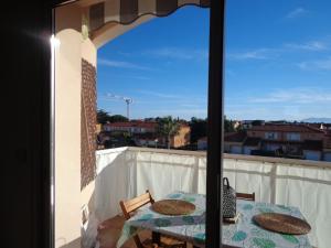 Balkón alebo terasa v ubytovaní Le Barcares bel appartement 62m2 -2 chambres