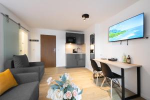 TV/Unterhaltungsangebot in der Unterkunft Homaris Apartments München Laim