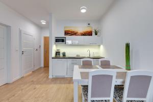 Kuchyňa alebo kuchynka v ubytovaní Apartament Nadmorskie Spektrum & Parking
