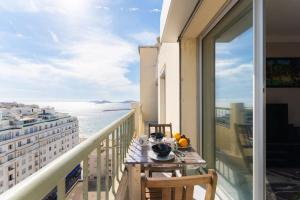 Balkón nebo terasa v ubytování Vue mer Plage Catalans Vieux Port Clim - 2 chambres