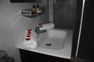 Koupelna v ubytování Hotel La Place