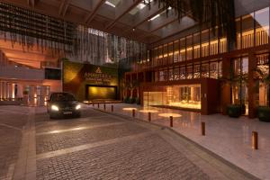 a car parked in the middle of a building at Anantara Downtown Dubai in Dubai