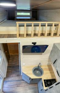 Kuchyň nebo kuchyňský kout v ubytování Tiny House Flexhome