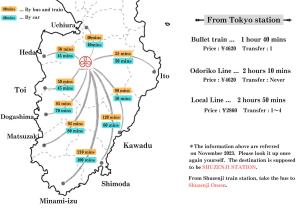 um mapa de kerala mostrando os distritos com o maior número de templos em Hostel Knot em Izu