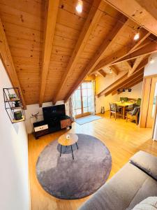 Posezení v ubytování Ferienwohnung Alpenglühen