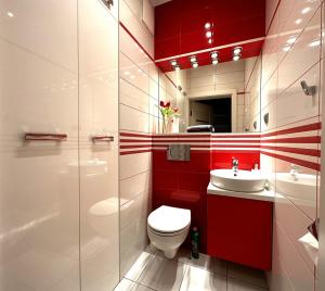 Kúpeľňa v ubytovaní Apartament Włodarzewska