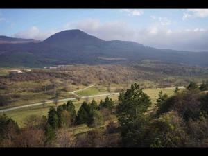 a view of a valley with a mountain in the background at Cottage love Rivisondoli by FH in Rivisondoli