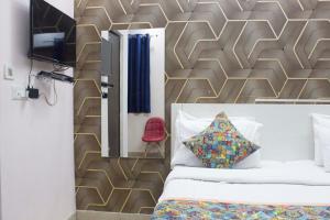 TV a/nebo společenská místnost v ubytování JSB HOTEL