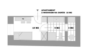 Plán poschodí v ubytovaní Sewa Apartments