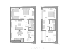 Plán poschodí v ubytovaní Sewa Apartments