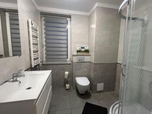 Koupelna v ubytování Apartamenty Na wzgórzu