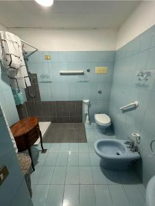 ein Bad mit einem WC und einem Waschbecken in der Unterkunft Casa Cardillo in Colere