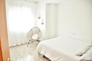Postel nebo postele na pokoji v ubytování Apartamento Playa Xilxes