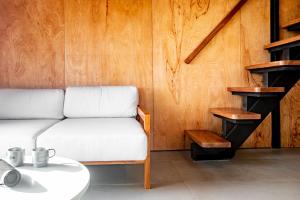 Setusvæði á Tiny Home Samambaia - Sea view and bathtub