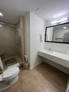 Koupelna v ubytování Super 8 by Wyndham McAllen-Downtown-Airport-LA Plaza Mall